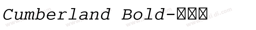 Cumberland Bold字体转换
